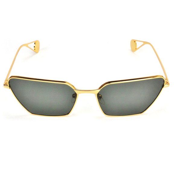 GUCCI GG0538S Gold with Grey Lenses Sunglasses - Picture 4 of 7